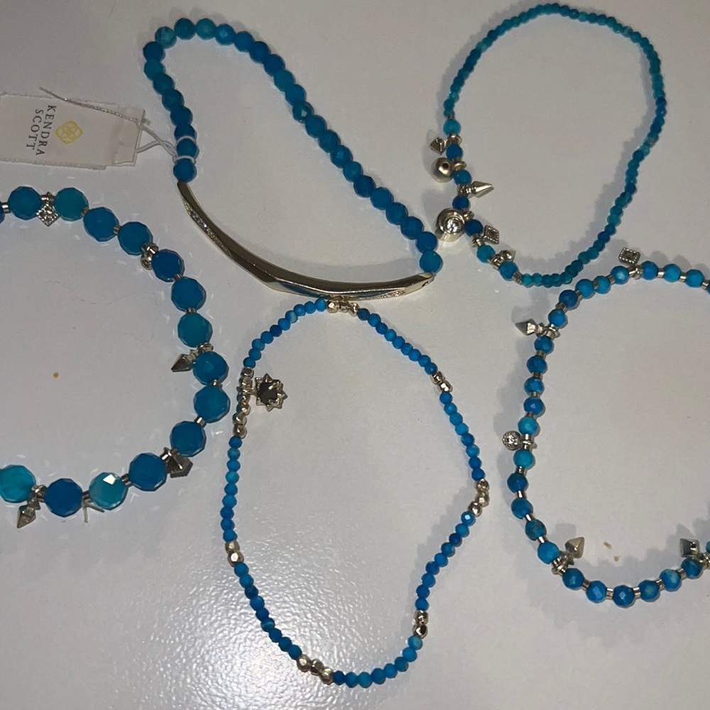 Supak Beaded Bracelet Set- Blue Kendra Scott